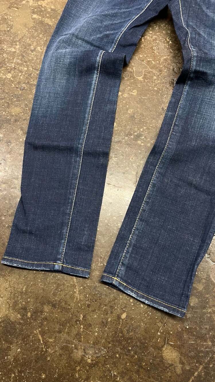 DSquared2 Dark Wash Distressed Denim Jeans Blue - Picture 5 of 8